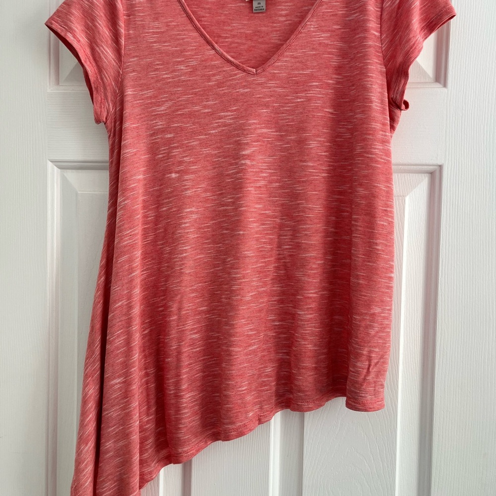 Women's Asymmetrical Red Top